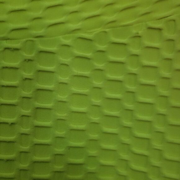 Fluorescent Yellow Butt Lift Honeycomb Leggings - Picture 5 of 5